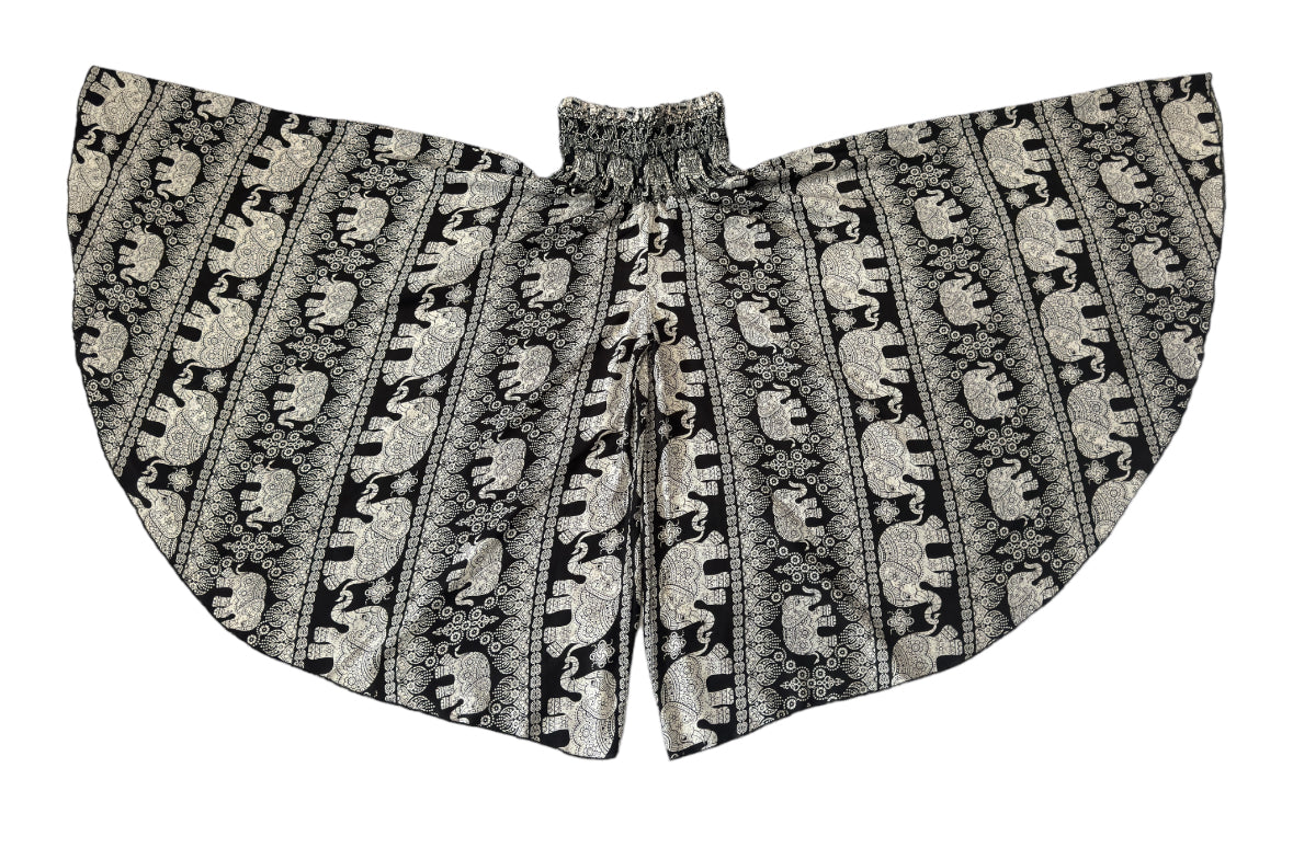 Butterfly Pants BlackWhite Elephant